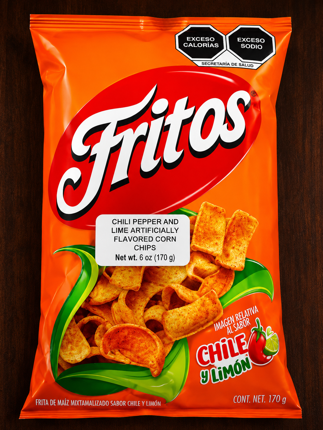 Fritos Chile y Limón Mexican Corn Chips – 170 g (6 oz)