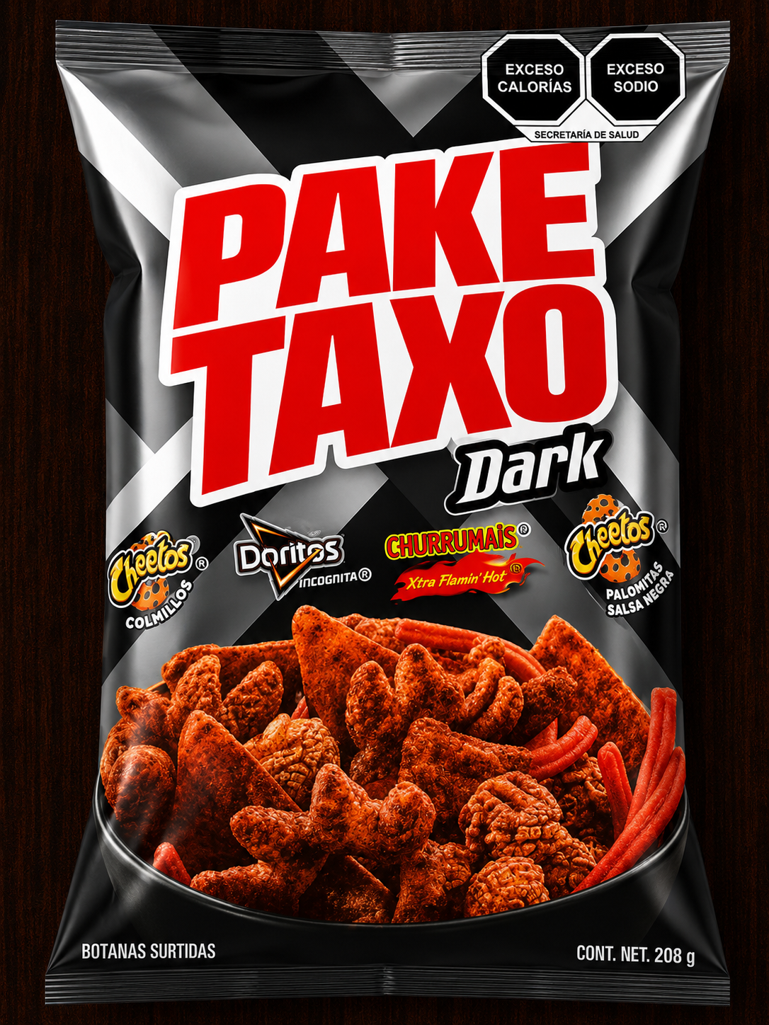 Paketaxo Dark Mexican Snack Mix 208 g (7.34 oz) | Sabritas