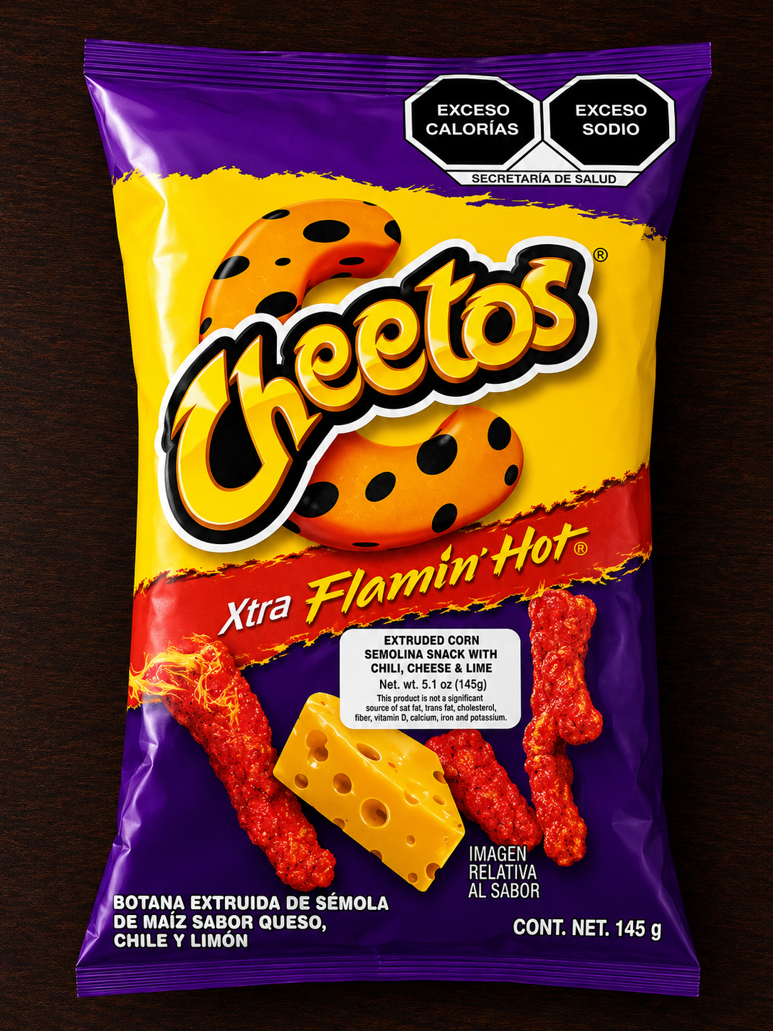 Cheetos Xtra Flamin’ Hot – 145 g (5.1 oz)