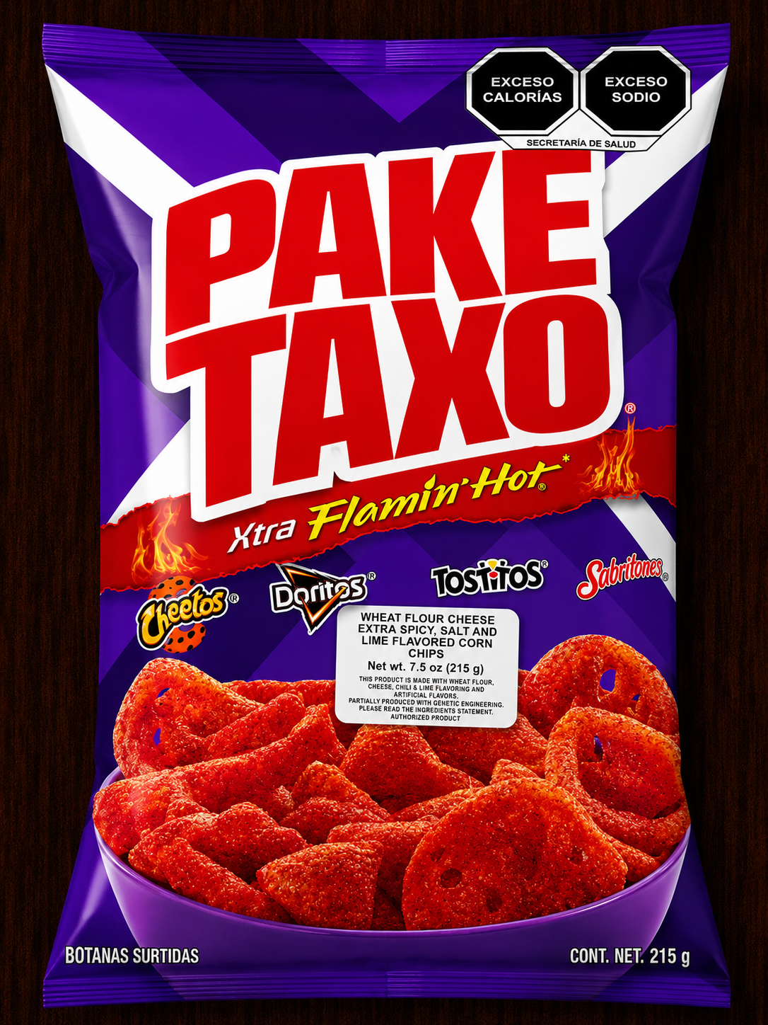 Paketaxo Xtra Flamin’ Hot Mexican Snack Mix 215 g (7.58 oz) | Sabritas